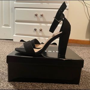 TORRID TWO STRAP TAPERED HEEL SANDAL